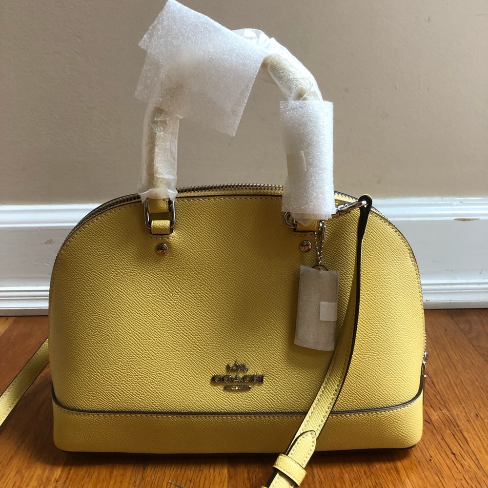 Yellow BRAND NEW coach bag